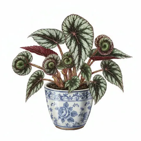 Begonia Rex Escargot plant in natural habitat - complete guide