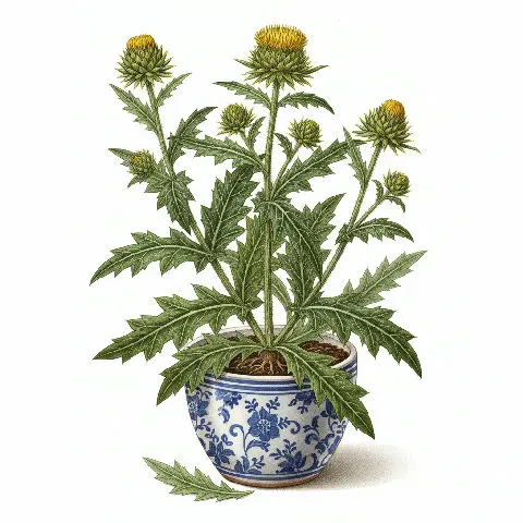 Blessed Thistle plant in natural habitat - complete guide