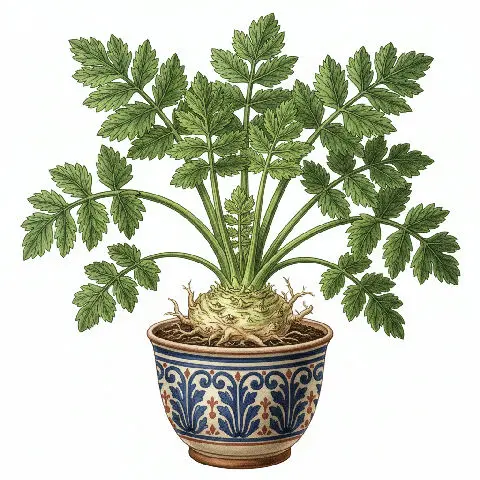 Celeriac plant in natural habitat - complete guide