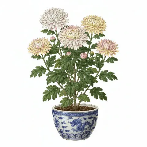 Chrysanthemum Med plant in natural habitat - complete guide