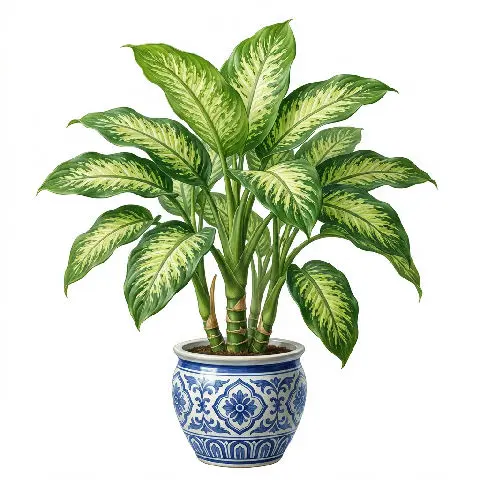 Dieffenbachia (Dumb Cane) plant in natural habitat - complete guide