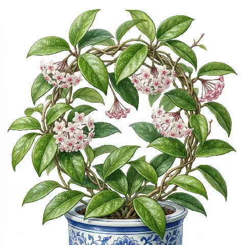 Hoya (Wax Plant) plant in natural habitat - complete guide