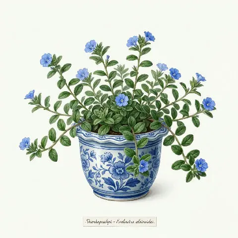Shankapushpi Evolvulus plant in natural habitat - complete guide