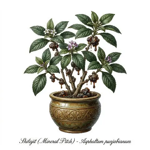 Shilajit (Mineral Pitch) plant in natural habitat - complete guide